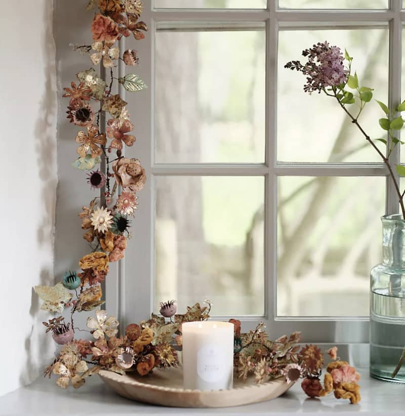 Gilded Botanicals Iron + Velvet Garland