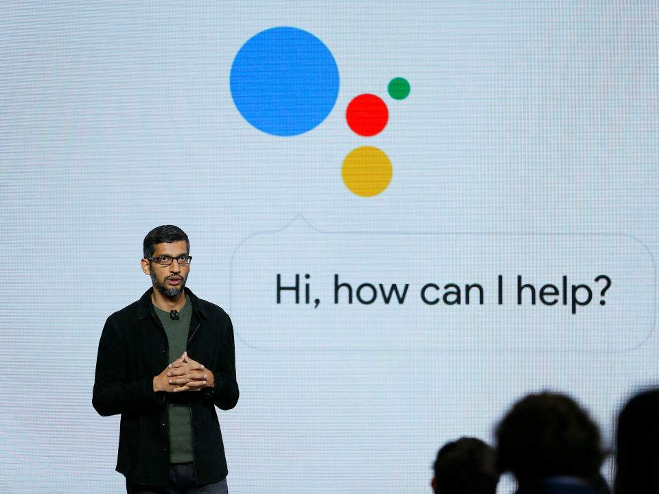 Google CEO Sundar Pichai Google Assistant