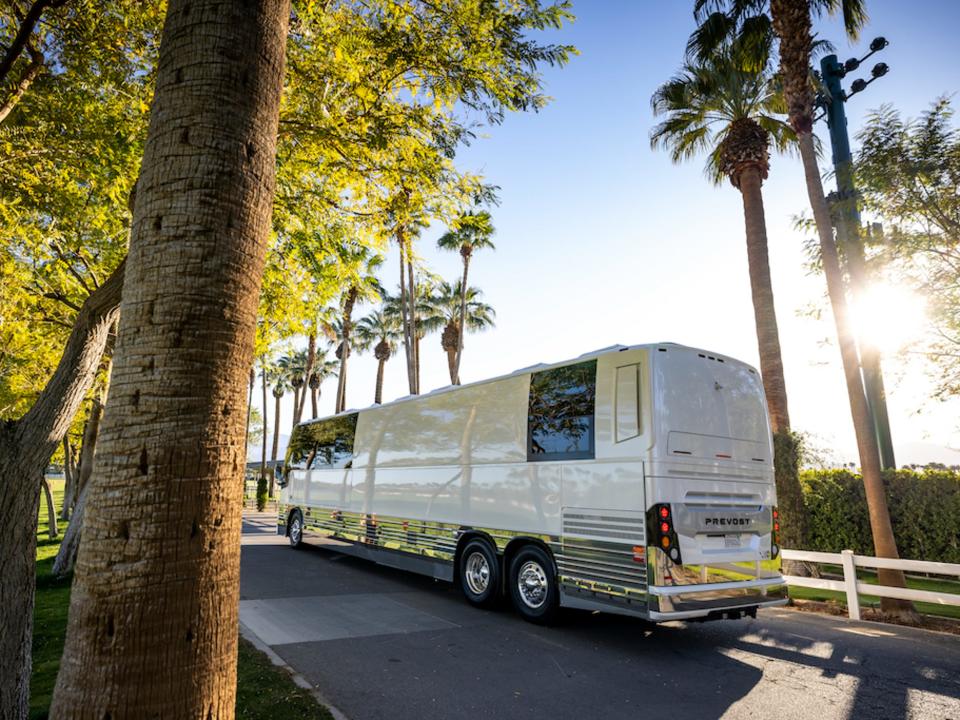 Dreamliner Luxury Coach on the road