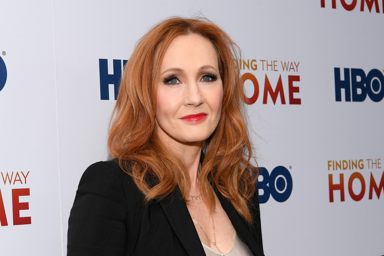 J.K. Rowling attends HBO's "Finding The Way Home" World Premiere at Hudson Yards on December 11, 2019 in New York City. (Photo by Dia Dipasupil/Getty Images)