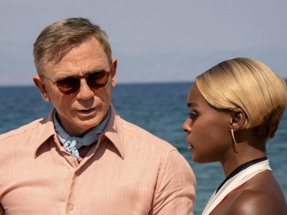 Daniel Craig as Benoit Blanc and Janelle Monae as Andi Brand.