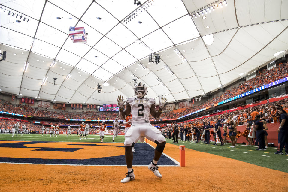 Western Michigan RB LeVante Bellamy has 23 rushing TDs. (Photo by Brett Carlsen/Getty Images)