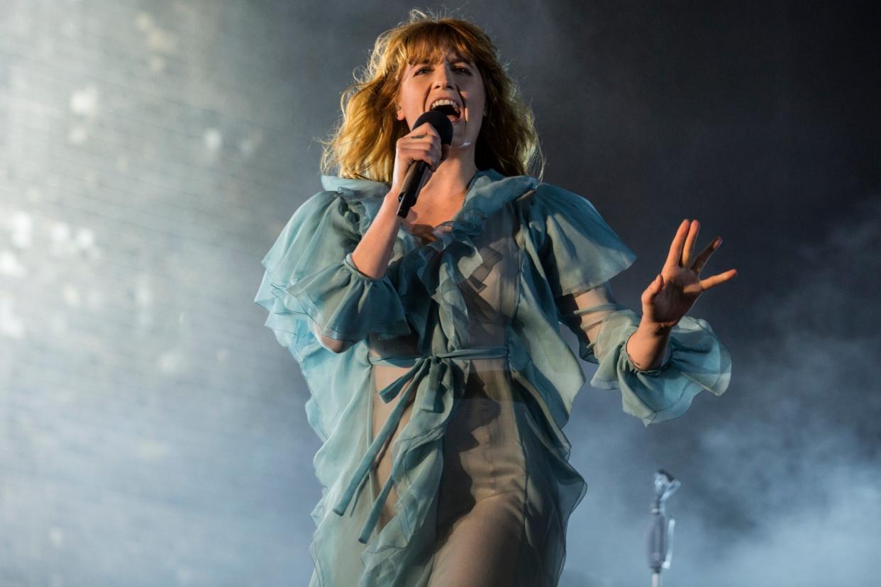 Chart success: Florence Welch is in the running: Getty Images