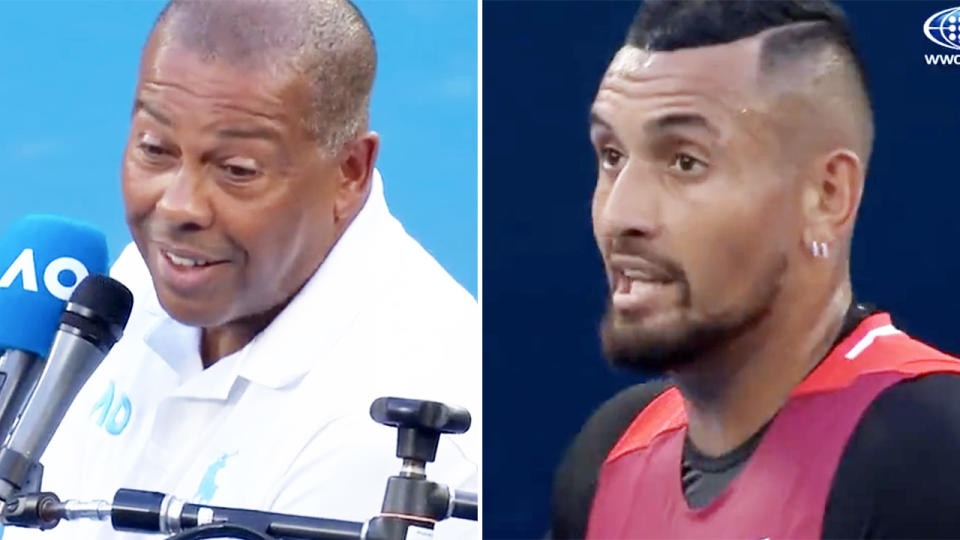 Carlos Bernardes and Nick Kyrgios, pictured here at the Australian Open.