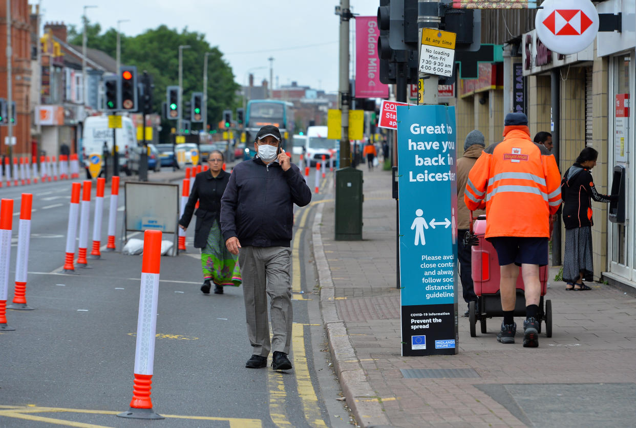 Belgrave Road, Leicester�s Golden Mile as Leicester returns to Lockdown amid a spike in Coronavirus cases in the city