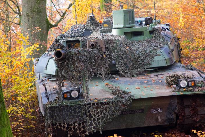 French Leclerc tank Hohenfels Germany