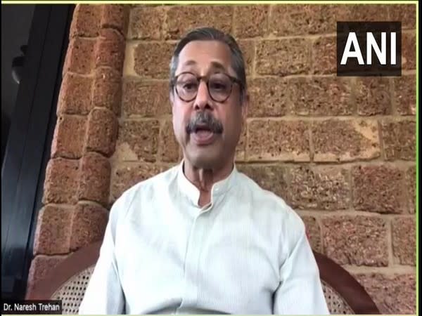 Dr Naresh Trehan, Chairman, Medanta speaking to ANI in New Delhi on Sunday. [Photo/ANI]