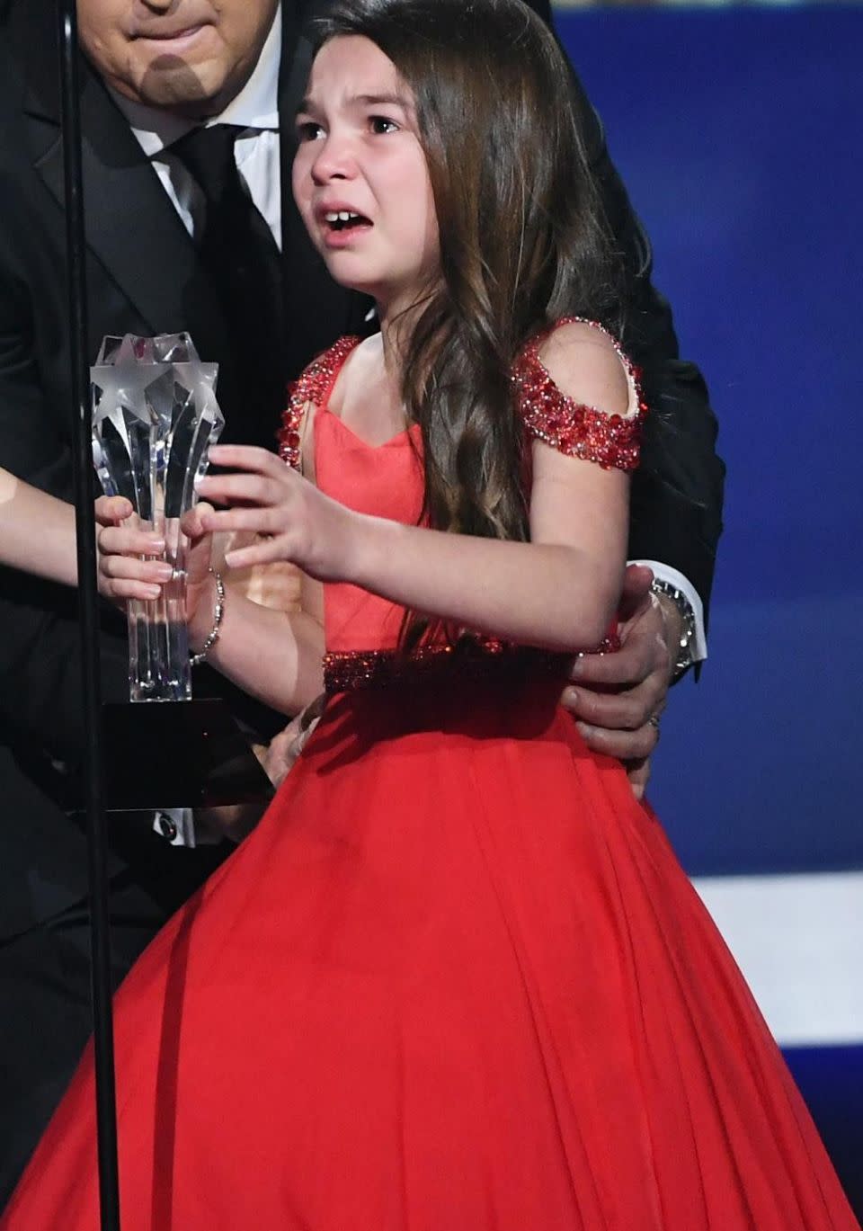 The young star made an extremely heartfelt speech as she took to the stage. Source: Getty