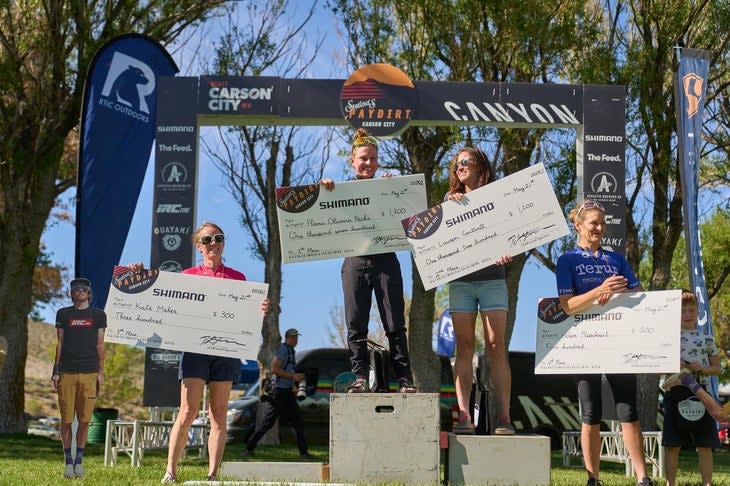 <span class="article__caption">The women’s podium, sharing the $4,400 women’s-only prize purse.</span>