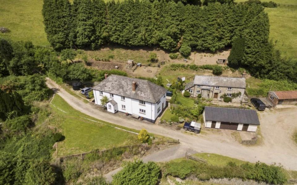 The land up for sale at Winsford, Exmoor