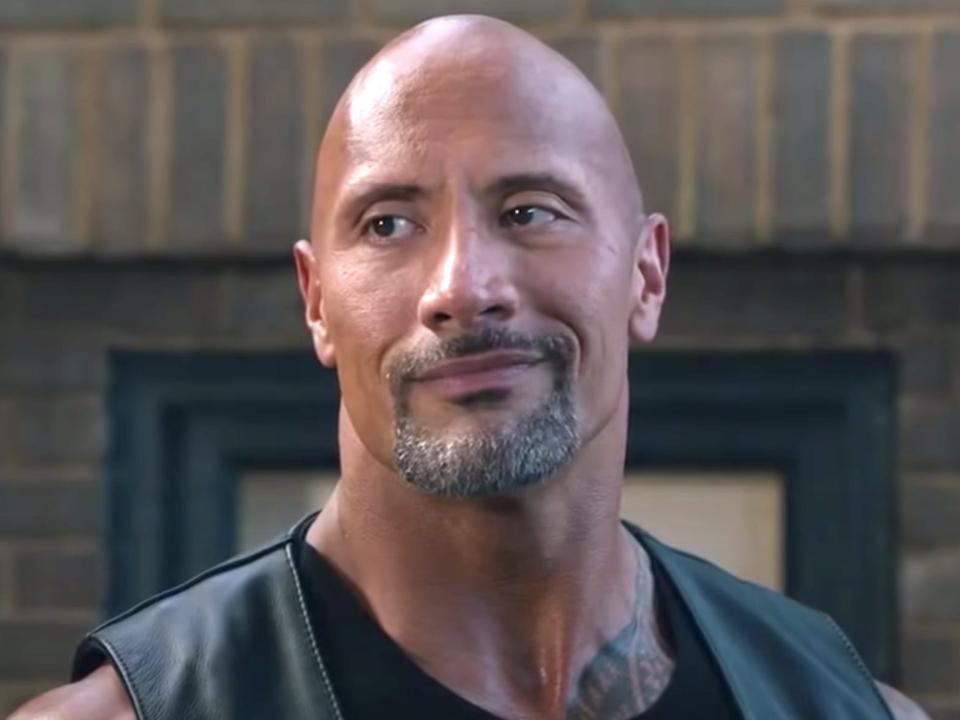 Dwayne Johnson as Luke Hobbs in "The Fate of the Furious."