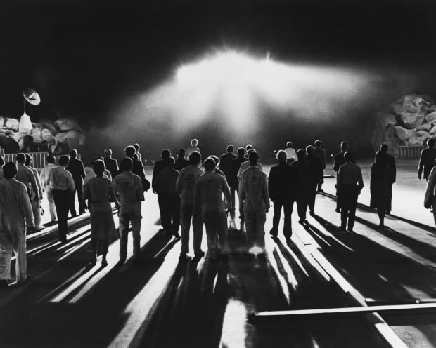 <p>Getty Images</p><p>Before <em>E.T., </em>Steven Spielberg made another iconic movie involving aliens, government scientists, and everyday people making first contact with a new species. When a number of strange occurrences start happening around the world involving UFOs, a group of disparate people who all have interactions with the object are drawn to Devils Tower in Wyoming. The alien encounter in this movie is more of the benevolent kind, with this species looking to just make contact, not war, with the humans on Earth. </p>