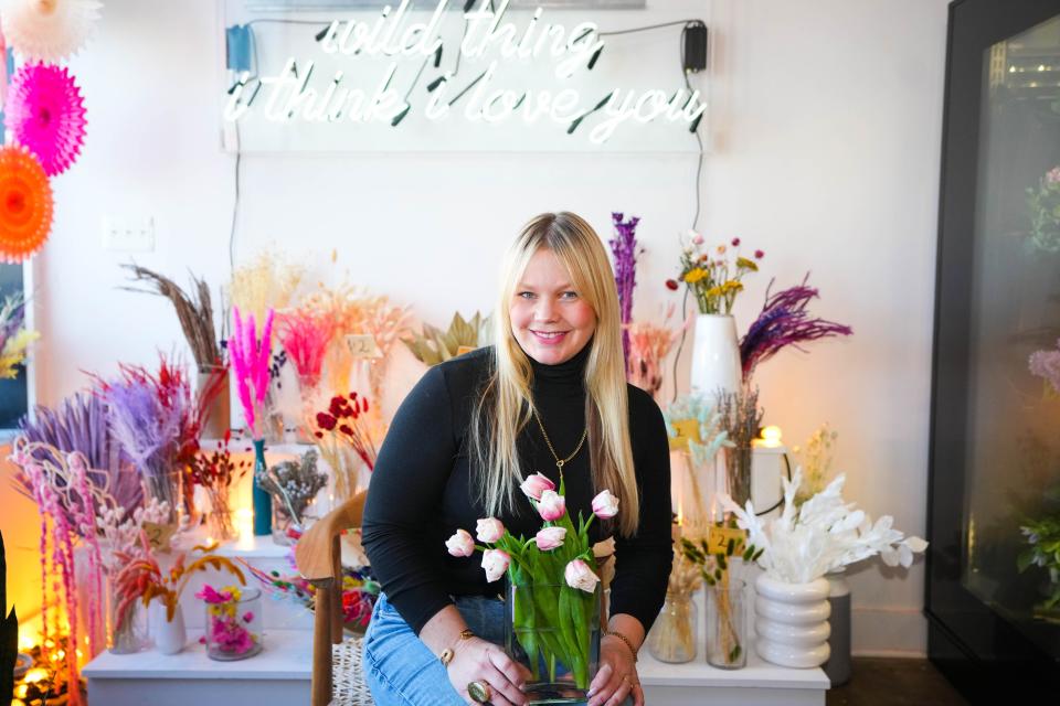Maya Boettcher focuses on events and large floral arrangements at Wildflower in Des Moines.