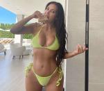 <p>Leave it to the reality star to make Taco Tuesday sexy. Kardashian took a bite of a taco while donning a <a href="https://www.instagram.com/p/CQIOlISgF7z/" rel="nofollow noopener" target="_blank" data-ylk="slk:string bikini.;elm:context_link;itc:0;sec:content-canvas" class="link ">string bikini.</a> "You got guacamole 🥑 all over that bathing suit!" joked her friend Jonathan Cheban a.k.a. Foodgod of the lime green color.</p>