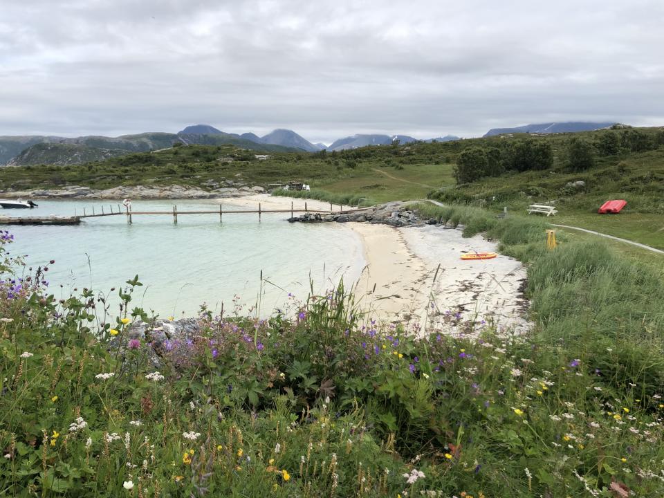 A beach on Sommarøy