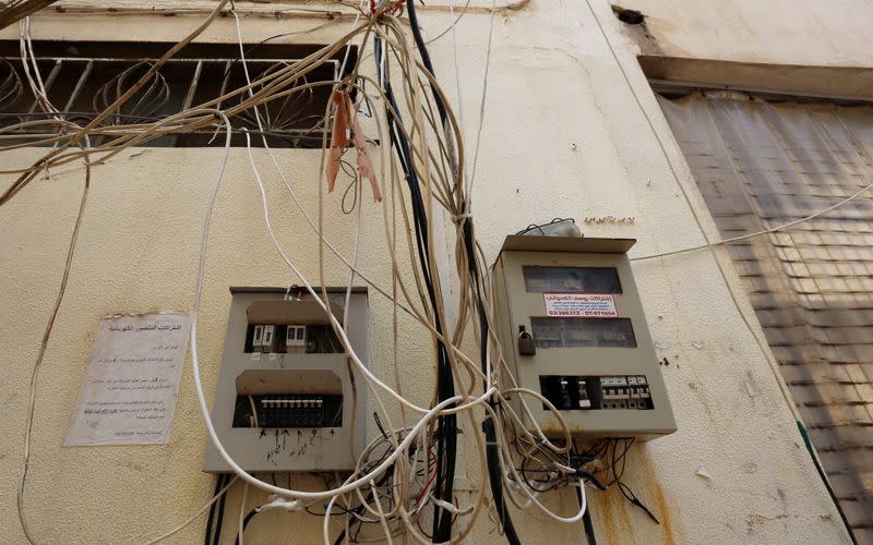 Cables and circuit breakers are seen in Tyre