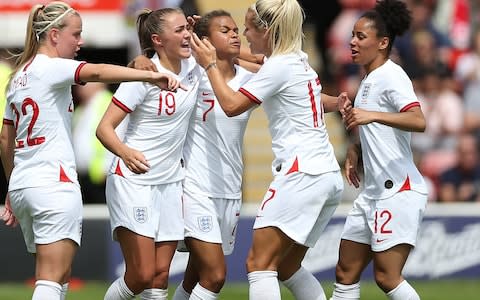 England were 2-0 winners over Denmark on Saturday - Credit: PA