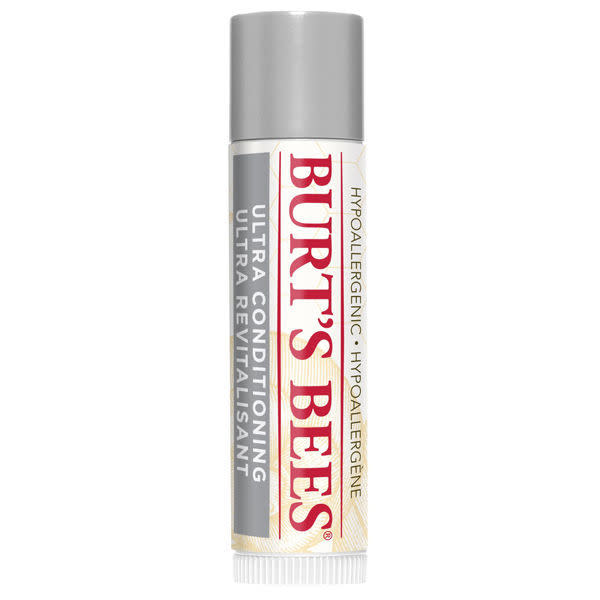<p><br></p><p>Burt’s Bees Ultra Conditioning lip balm, £3.69</p><p>We are upgrading our regular beeswax balm to the ultra conditioning version to deal with our chapped lips. It’s a tried and trusted favourite that works every time.</p><p><a href="http://tidd.ly/cde6cae6" rel="nofollow noopener" target="_blank" data-ylk="slk:Buy here;elm:context_link;itc:0;sec:content-canvas" class="link ">Buy here</a></p><p><br></p>