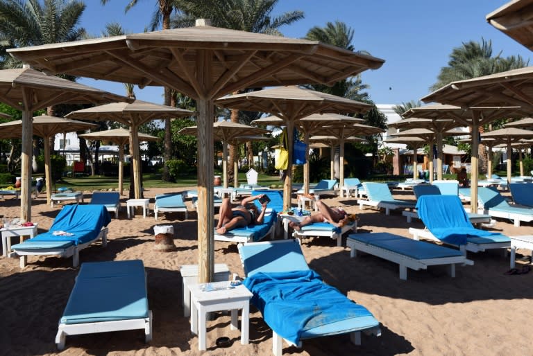 Russian holidaymakers would normally be much in evidence in Egypt's Red Sea resort town of Sharm El-Sheikh, pictured November 10, 2015, but have been warned off by Russian leader Vladimir Putin in the wake of the bombing of a passenger jet