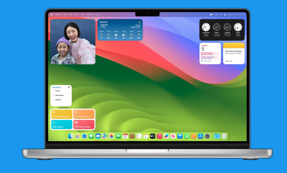 macOS Sonoma widgets