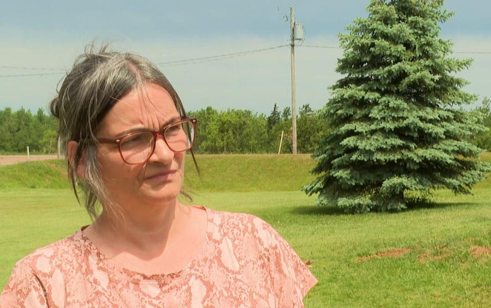 Paula Smith's home was damaged during a microburst weather event June 20, 2024 in Campbellton, P.E.I.