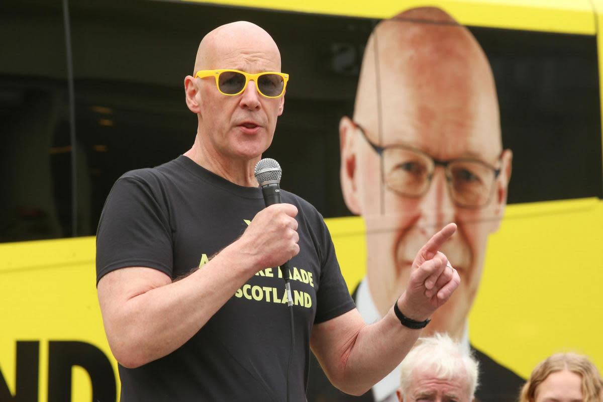 John Swinney speaks at a General Election campaign event in Glasgow <i>(Image: Gordon Terris)</i>