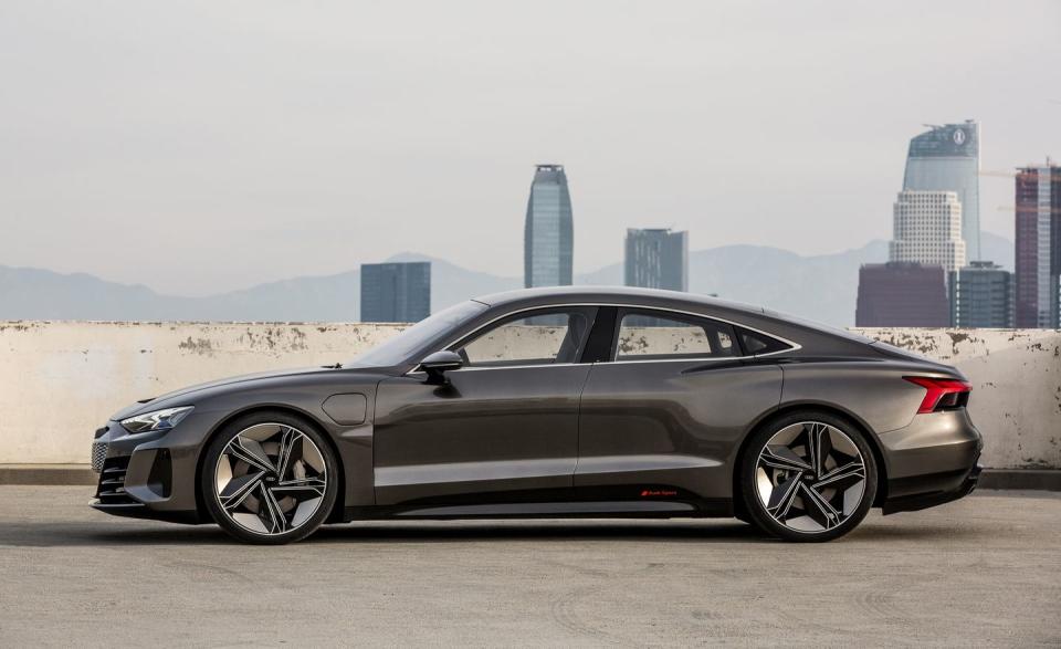 <p>The e-tron GT is not only a swoopier take on Audi's electric future, it is also distinctly sportier in its mission than the e-tron crossover, because the Audi Sport division is directly involved in the development of this four-door.</p>