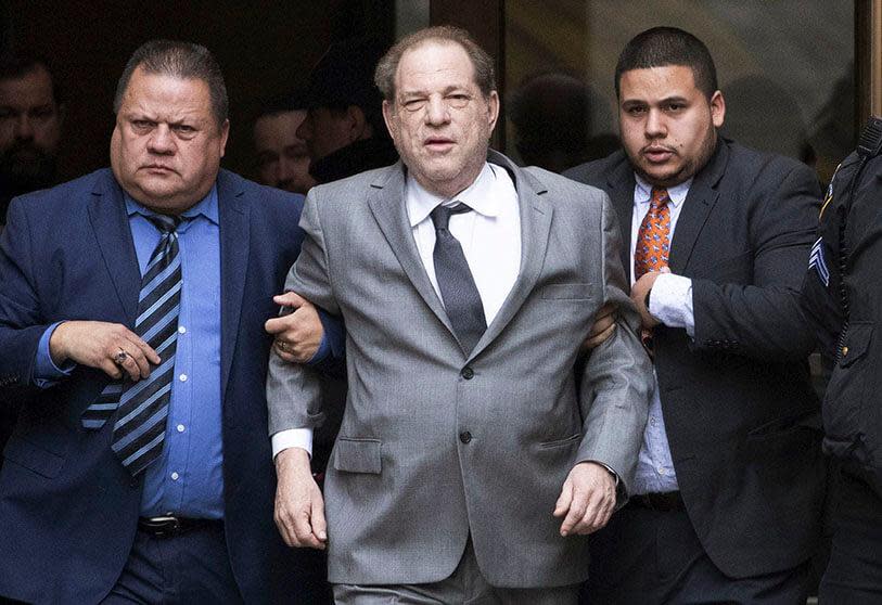 Harvey Weinstein, cuando fue detenido