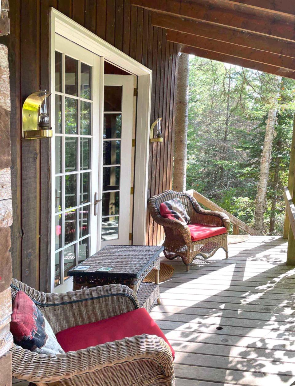 Deck on Inglis Island cottage