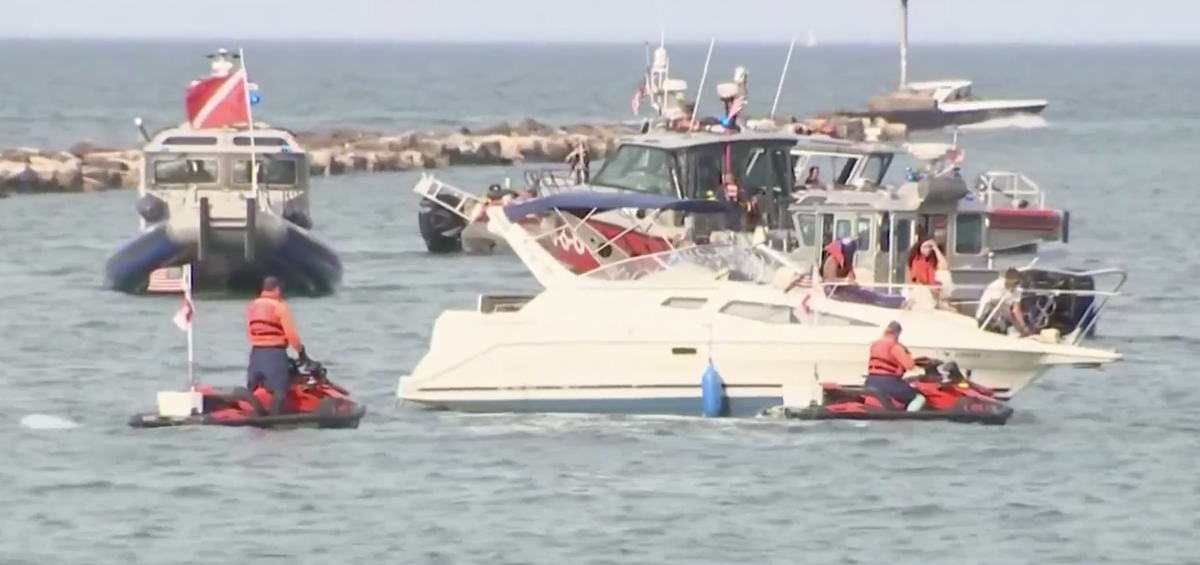 Crews are searching for a 58-year-old man who fell off a boat into Lake Michigan in Chicago  (NBC 5)