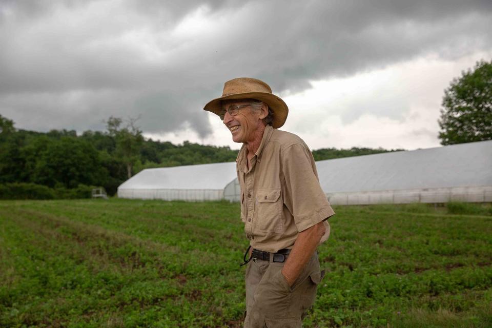 Seth Jacobs at his farm near Argyle New York on June 27, 2023. (Wesley Parnell for Rolling Stone)