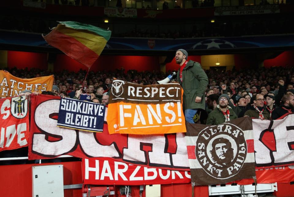 Bayern Munich fans have been banned from attending the Emirates (Getty Images)