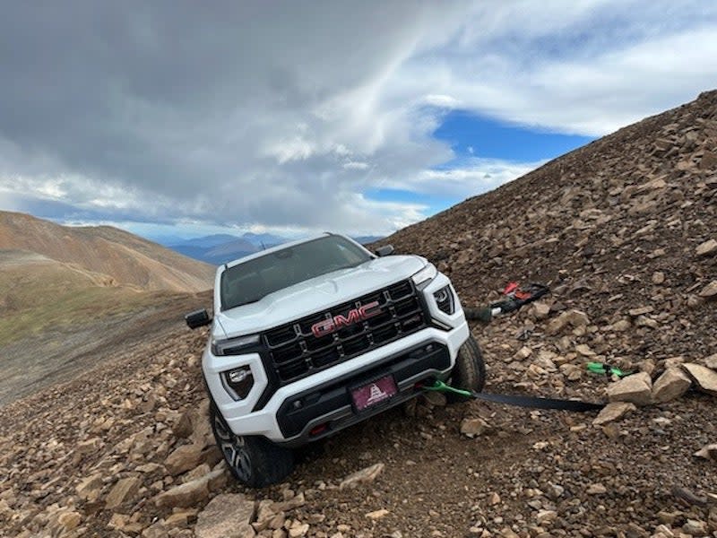 GMC Canyon AT4 stuck in the Rockies