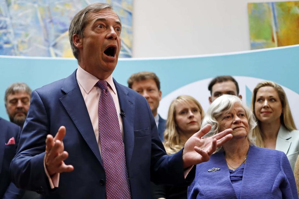 Brexit Party leader Nigel Farage (AFP/Getty Images)