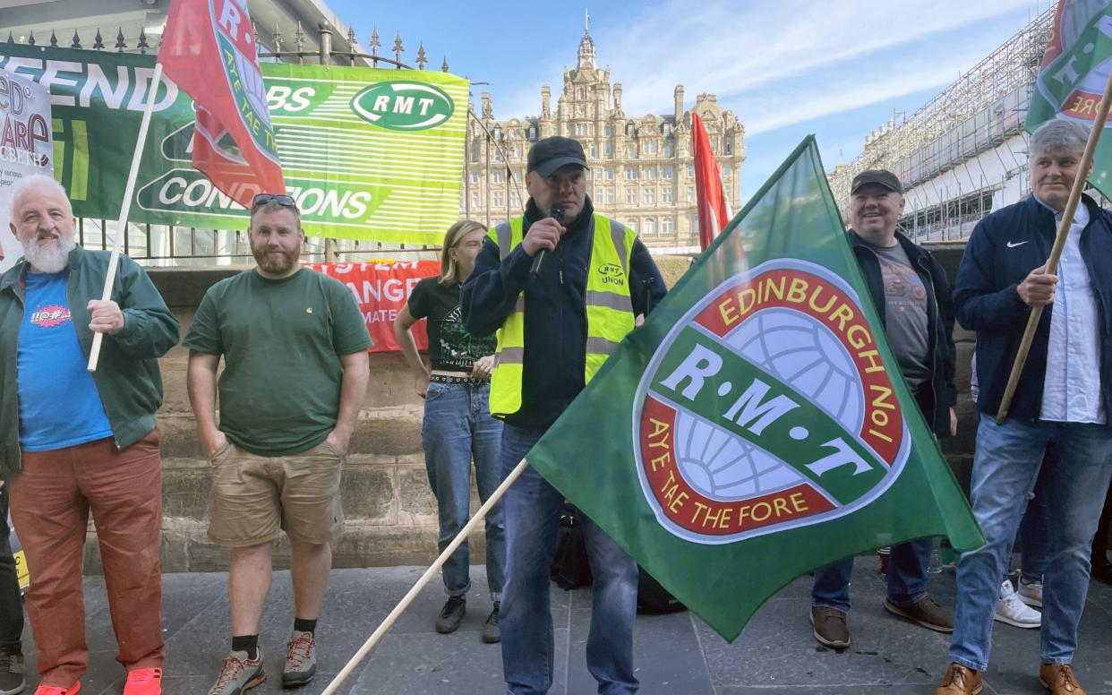 Rail strike - Katharine Hay/PA