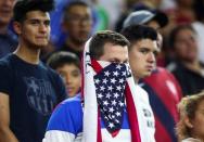 Jun 21, 2016; Houston, TX, USA; Fans react after the United States loses to Argentina 4-0 in the semifinals of the 2016 Copa America Centenario soccer tournament at NRG Stadium. Troy Taormina-USA TODAY Sports