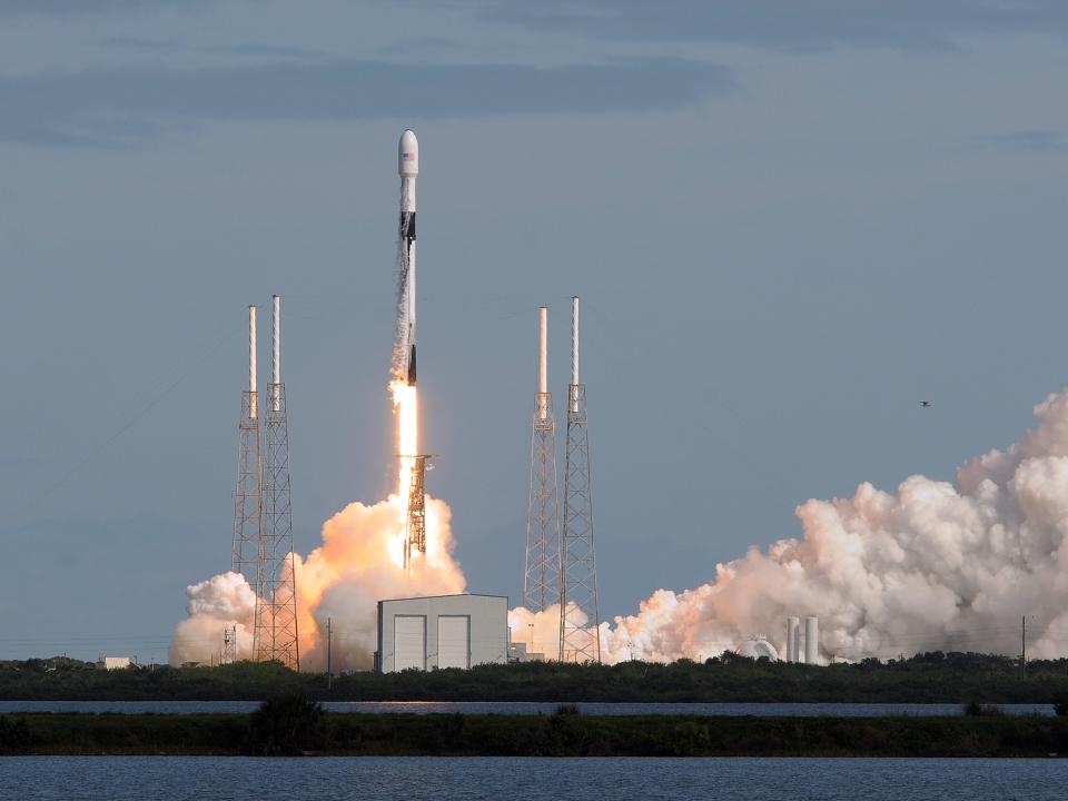 SpaceX's launch of Falcon 9 rocket lifts off from Cape Canaveral Air Force Station