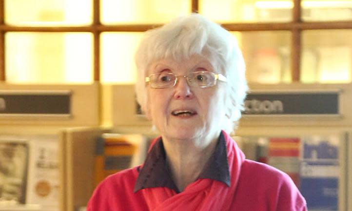 <span>Gill Stoker came relatively late in life to teaching, but her uncomplicated style made her a hit as an English tutor on YouTube.</span><span>Photograph: Paul Brown/Mary Evans Picture Library</span>