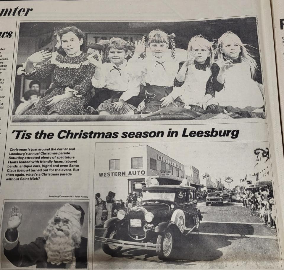 A press clipping from around two decades ago in the Leesburg Commercial.