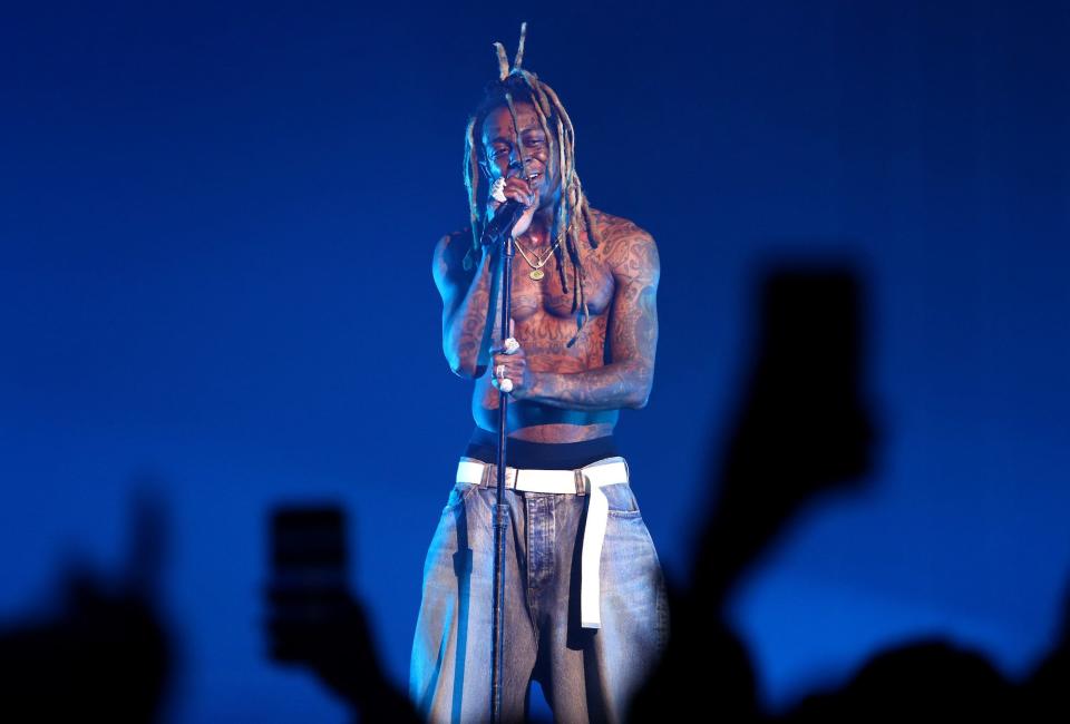 Lil Wayne performs at the Amazon Music Live Concert Series on November 17, 2022 in Los Angeles, California.