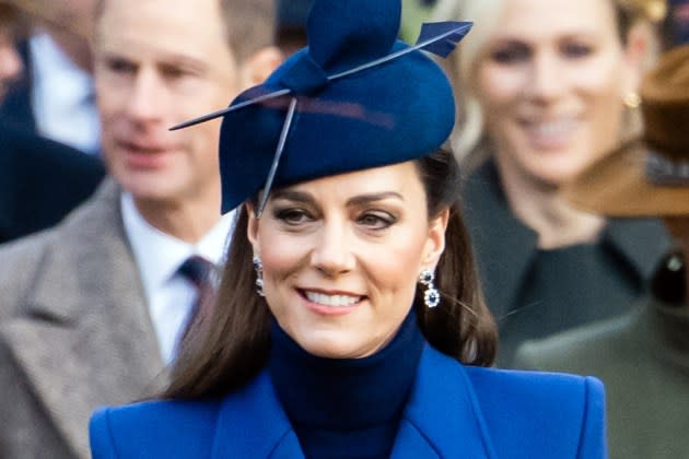 Catherine, Princess of Wales attends the Christmas Morning Service at Sandringham Church on December 25, 2023 in Sandringham, Norfolk. - Credit: Samir Hussein/WireImage