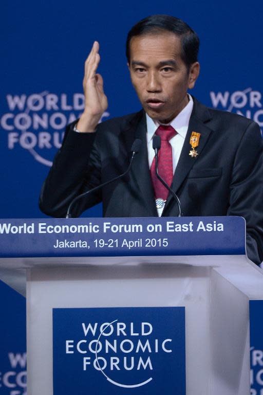 Indonesian President Joko Widodo, who analysts say approved the executions of drug traffickers to present himself as a tough leader