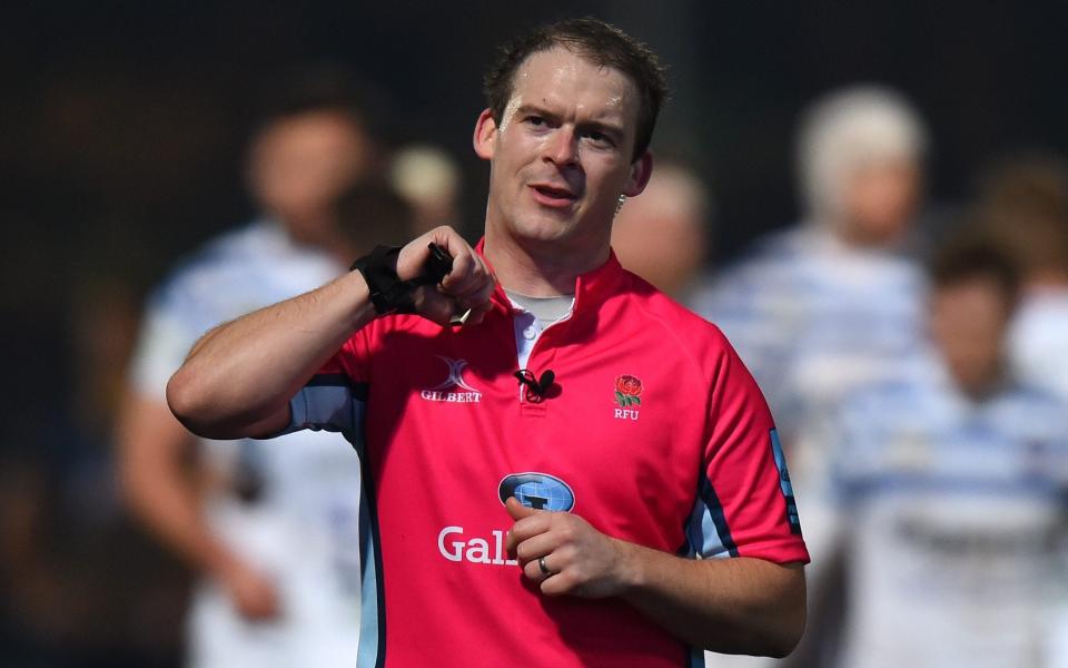 Referee Ian Tempest during the Gallagher Premiership Rugby match between Worcester Warriors and Bath Rugby at Sixways Stadium - GETTY