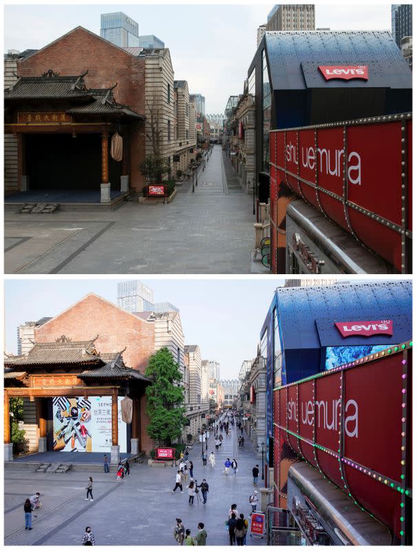 The Wider Image: Before and After: life is slowly reemerging in Wuhan