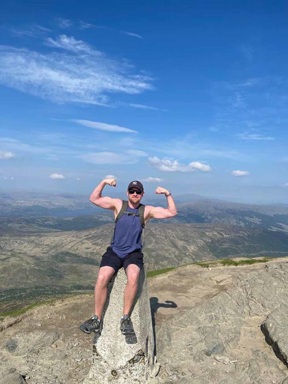 Neil Kennedy, pictured climbing Ben Lomond in Scotland in June 2021, has saved thousands via yellow sticker shopping. PA REAL LIFE COLLECT