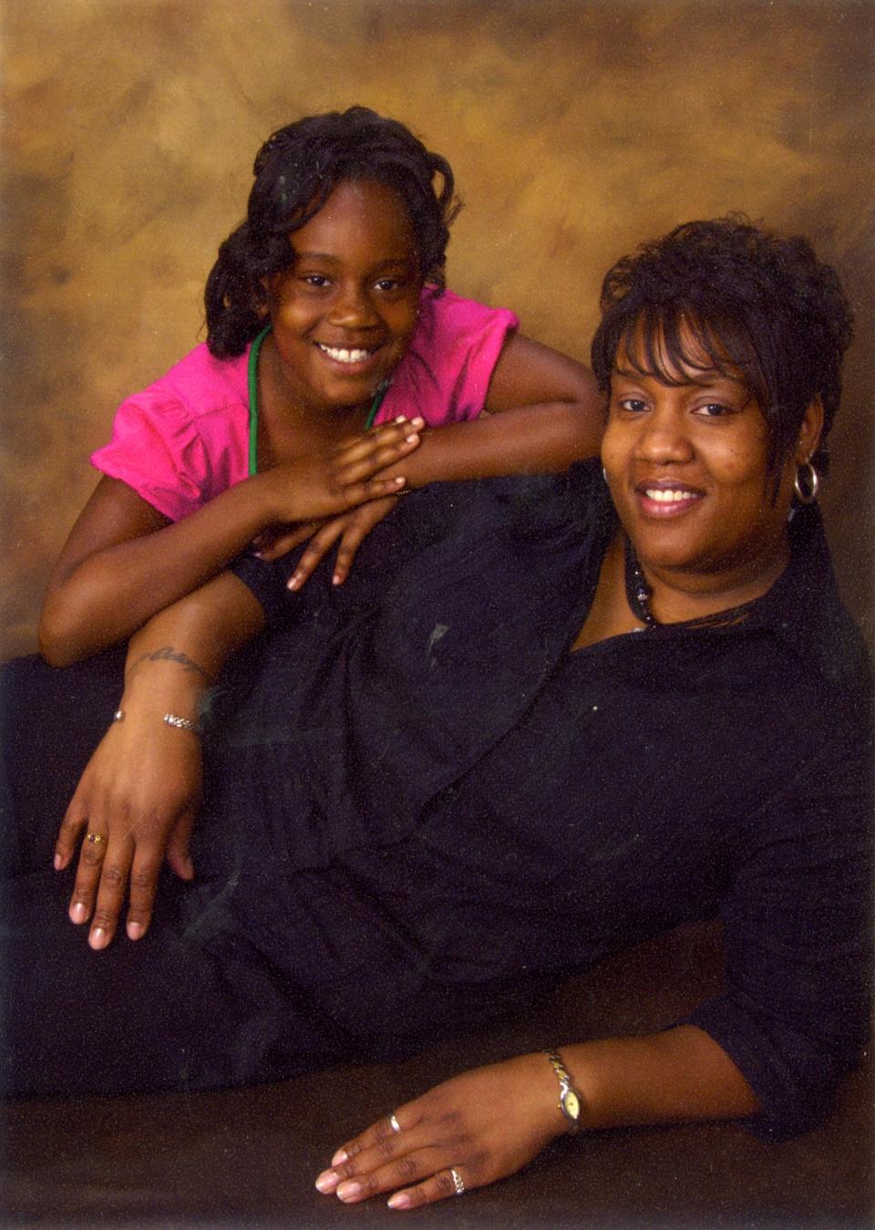 Tiffany Tate, right, and her daughter, Octayvia Fountain. Tate had a stroke, but wasn't taken to the closest hospital because the ambulance was diverted to a hospital three miles away.