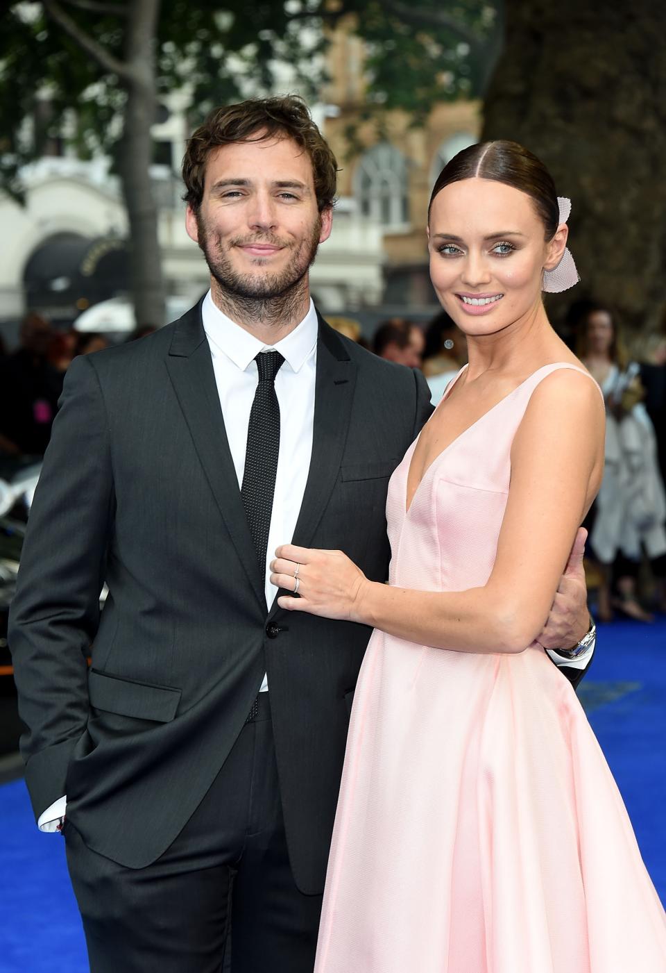 Sam Claflin says he’d rather spend time with his wife, Laura Haddock, and their two children than be an activist (Getty)