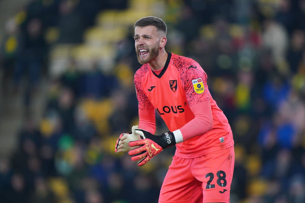 Angus Gunn has committed himself to Scotland (Joe Giddens/PA) (PA Wire)