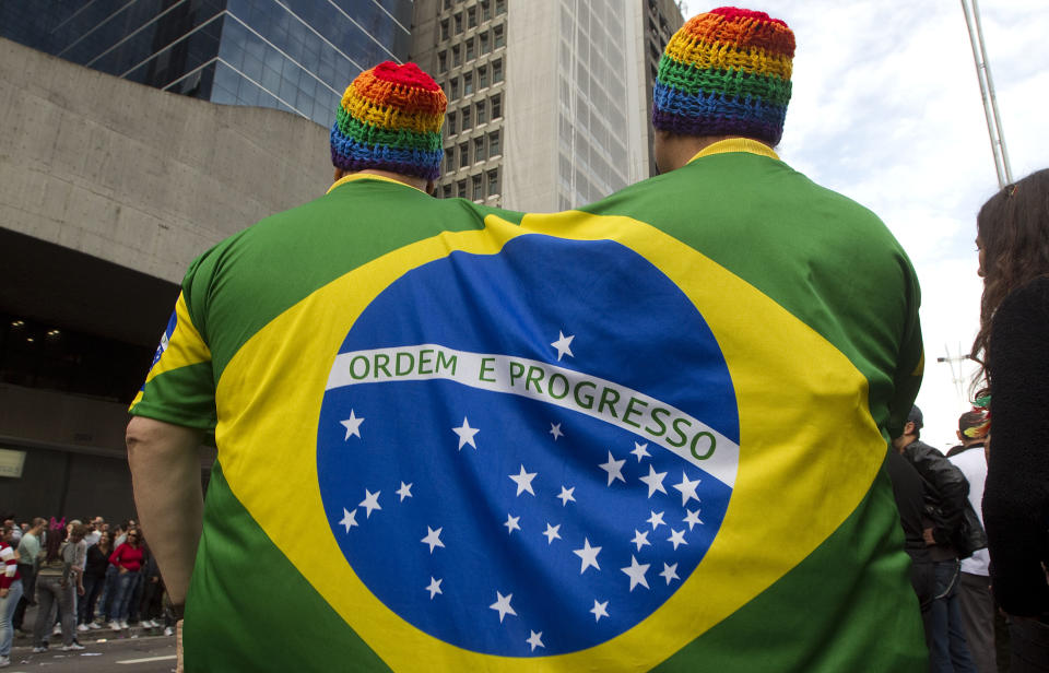 Some <a href="http://www.huffingtonpost.com/2011/10/26/brazils-top-appeals-court-upholds-gay-marriage_n_1032481.html" target="_blank">parts of Brazil</a> allow same-sex marriage (AL, BA, CE, DF, ES, MS, PR, PI, SE, and SP). 