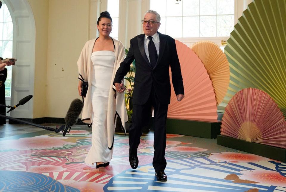 Robert DeNiro and Tiffany Chen at the White House state dinner for Japan